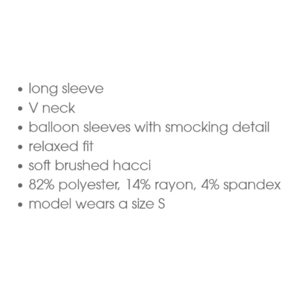 NWT Balloon Sleeve Sweater - Picture 3 of 3